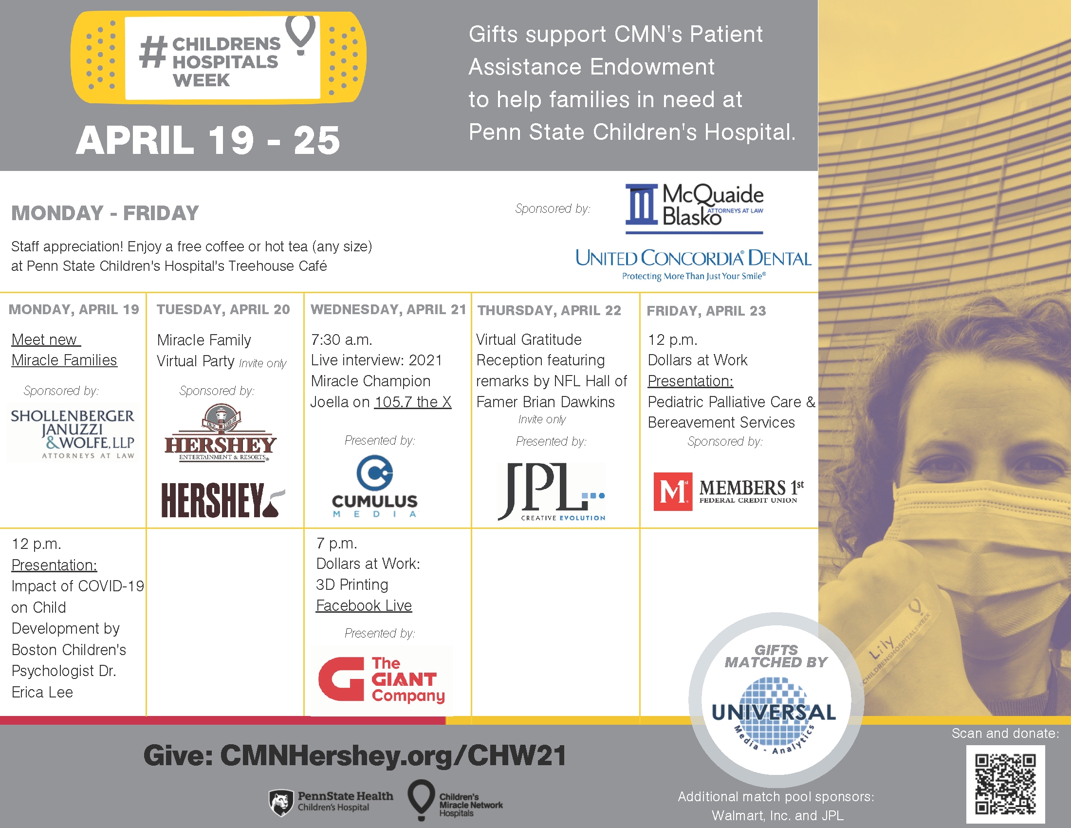 Celebrating Penn State Children’s Hospital during #ChildrensHospitalsWeek 2021