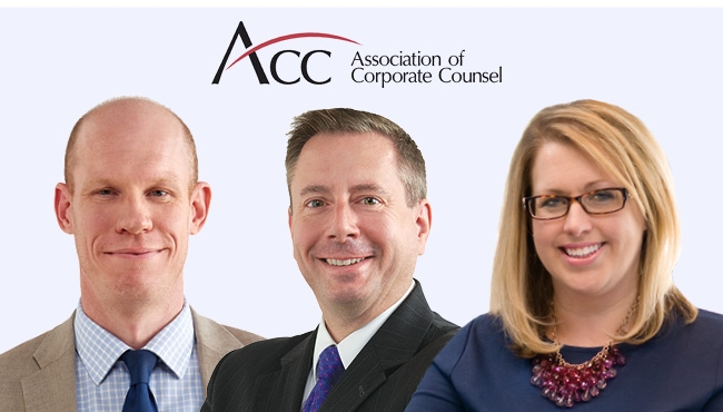 McQuaide Blasko attorneys Sean Burke, Phil Miles, and Carolyn Smith presented at the Association of Corporate Counsel of Central Pennsylvania in-house lawyer all-day continuing legal education (CLE) program.